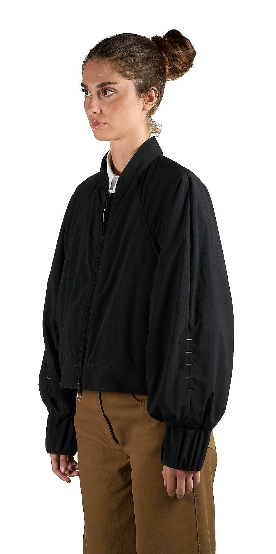 DANIELE BASTA LEATHER AND SILVER JACKET